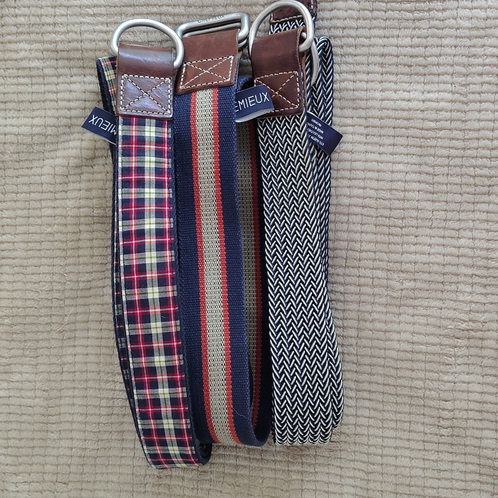 Cremieux Men's Size‎ 38 Set Of 3 Belts